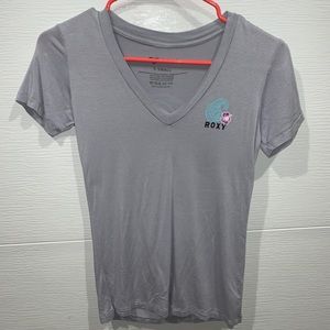 Grey Roxy fitted tee